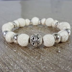 Lava & Howlite Bracelet for Inner Harmony